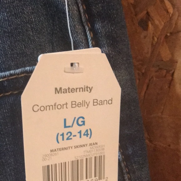 NWT Maternity Jeans /Lg 12-14 - Picture 3 of 8